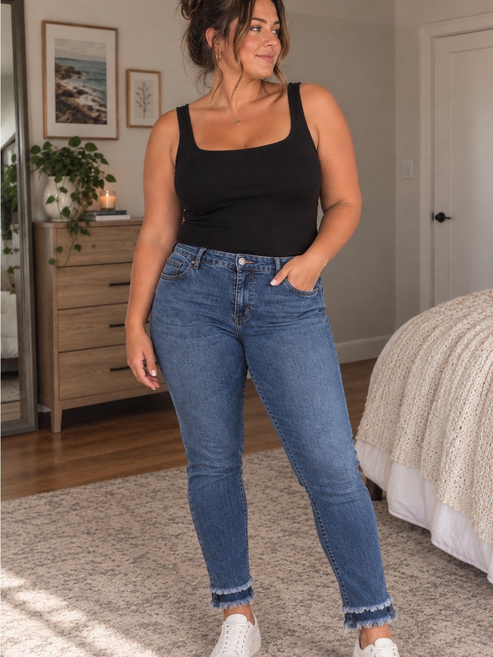 Women’s High-Rise Blue Jeans - Classic Skinny